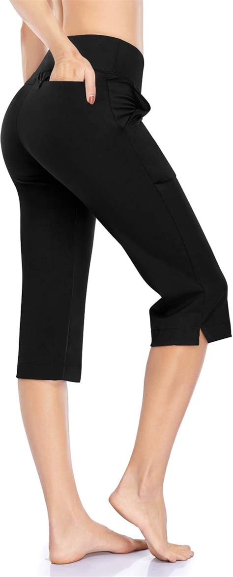 yoga capri pants with pockets